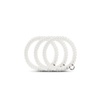 image:imageTELETIES  Spiral Hair Coils  Ponytail Holder Hair Ties for Women  Phone Cord Hair Ties  Strong Grip No Rip Water Resistant No Crease Hair Tie Coils  3 pack Small TortoiseCrystal Clear