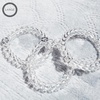 image:imageTELETIES  Spiral Hair Coils  Ponytail Holder Hair Ties for Women  Phone Cord Hair Ties  Strong Grip No Rip Water Resistant No Crease Hair Tie Coils  3 pack Large Eat Glitter for BreakfastCrystal Clear