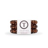 image:imageTELETIES  Spiral Hair Coils  Ponytail Holder Hair Ties for Women  Phone Cord Hair Ties  Strong Grip No Rip Water Resistant No Crease Hair Tie Coils  3 pack Small TortoiseTortoise