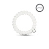 image:imageTELETIES  Spiral Hair Coils  Ponytail Holder Hair Ties for Women  Phone Cord Hair Ties  Strong Grip No Rip Water Resistant No Crease Hair Tie Coils  3 pack Large Eat Glitter for BreakfastCoconut White