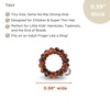 image:imageTELETIES  Tiny Spiral Hair Coils  For Kids amp Super Thin Hair  Mini Phone Cord Ponytail Holder for Braid Ends  Strong Grip No Rip Water Resistant No Crease  Tiny 5 pack  TortoiseTortoise