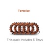 image:imageTELETIES  Tiny Spiral Hair Coils  For Kids amp Super Thin Hair  Mini Phone Cord Ponytail Holder for Braid Ends  Strong Grip No Rip Water Resistant No Crease  Tiny 5 pack  TortoiseTortoise