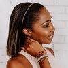 image:imageTeleties  Headband  Spiral Hair Coils  Head Bands for Women  Phone Cord Hair Bands  Prevents Slippage  Strong Grip No Rip Water Resistant No Crease  Party PeopleJet Black
