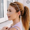 image:imageTeleties  Headband  Spiral Head Bands for Women  Phone Cord Hair Bands  Prevents Slippage  Strong Grip No Rip Water Resistant No Crease  Spring  Lavender MistLavender Mist