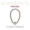 image:imageTeleties  Headband  Spiral Head Bands for Women  Phone Cord Hair Bands  Prevents Slippage  Strong Grip No Rip Water Resistant No Crease  Wild Side