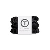 image:imageTELETIES  Large Silk Scrunchie  Ideal for Thick Hair  100 Natural Silk Hair Scrunchie  Soft amp Gentle on Hair  Prevents Breakage amp Damage  Safe for Sleep  For All Hair Textures  Jet BlackJet Black