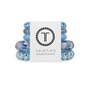image:imageTELETIES  Small Spiral Hair Coils  For ThinMedium Hair  Ponytail Holder for Women  Phone Cord Hair Ties  Strong Grip No Rip Water Resistant No Crease  Spring  3 pack  Spring SplashMixed  Blue Lagoon
