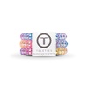 image:imageTELETIES  Spiral Hair Coils  Ponytail Holder Hair Ties for Women  Phone Cord Hair Ties  Strong Grip No Rip Water Resistant No Crease Hair Tie Coils  3 pack Small TortoiseEat Glitter for Breakfast