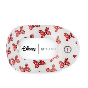 image:imageDisney TELETIES Mickey and Friends Large Flat Round Hair ClipMinnie Mouse Loves Her Bows  Large