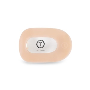 image:imageTELETIES  Medium Flat Round Clip  Strong Grip Bendable Teeth Comfortable Curved Design  Ideal for MediumThick Hair  For All Hair Textures  Almond BeigeAlmond Beige