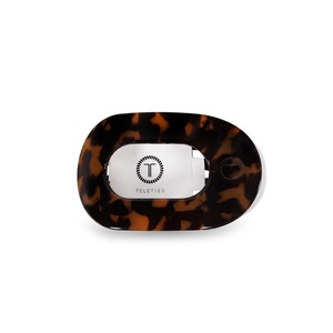 image:imageTELETIES  Medium Flat Round Clip  Strong Grip Bendable Teeth Comfortable Curved Design  Ideal for MediumThick Hair  For All Hair Textures  Almond BeigeTortoise