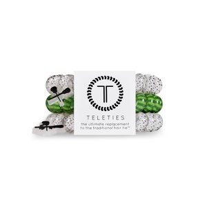image:imageTELETIES  Small Spiral Hair Coils  Sports Collection  Ponytail Holder Hair Ties for Women  Phone Cord Hair Ties  Strong Grip No Rip Water Resistant No Crease  3 pack  FootballLacrosse  Large