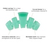 image:imageTELETIES  Large Classic Hair Clip  For Thick to SuperThick Hair  Claw Clips for Women  Strong Grip Bendable Teeth Comfortable Curved Design  For All Hair Textures  Spring SplashSpring Splash  Large