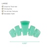 image:imageTELETIES  Large Classic Hair Clip  For Thick to SuperThick Hair  Claw Clips for Women  Strong Grip Bendable Teeth Comfortable Curved Design  For All Hair Textures  Spring SplashSpring Splash  Large