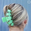 image:imageTELETIES  Large Classic Hair Clip  For Thick to SuperThick Hair  Claw Clips for Women  Strong Grip Bendable Teeth Comfortable Curved Design  For All Hair Textures  Spring SplashSpring Splash  Large