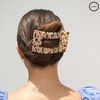 image:imageTELETIES  Large Flat Rectangle Clip  For Thick Hair  For Lounging Travel Yoga amp More  Strong Grip Bendable Teeth Comfortable LayBack Design  All Hair Textures  Coconut WhiteBlonde Tortoise