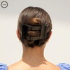 image:imageTELETIES  Large Flat Rectangle Clip  For Thick Hair  For Lounging Travel Yoga amp More  Strong Grip Bendable Teeth Comfortable LayBack Design  All Hair Textures  Coconut WhiteJet Black