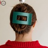 image:imageTELETIES  Large Flat Rectangle Clip  Ideal for Thick Hair  For Lying Down Yoga Driving amp More  Strong Grip Bendable Teeth Comfortable Curved Design All Hair Textures Holiday  Fir RealFir Real