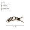 image:imageTELETIES  Large Flat Rectangle Clip  Ideal for Thick Hair  For Lying Down Yoga Driving amp More  Strong Grip Bendable Teeth Comfortable Curved Design  All Hair Textures  Wild SideSage It Aint So
