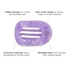 image:imageTELETIES  Large Flat Round Clip  Ideal for Thick Hair  For Lying Down Yoga Driving amp More  Strong Grip Bendable Teeth Comfortable Curved Design  All Hair Textures  Spring  Lavender Mist
