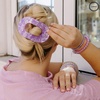image:imageTELETIES  Large Flat Round Clip  Ideal for Thick Hair  For Lying Down Yoga Driving amp More  Strong Grip Bendable Teeth Comfortable Curved Design  All Hair Textures  Spring  Lavender Mist