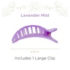 image:imageTELETIES  Large Flat Round Clip  Ideal for Thick Hair  For Lying Down Yoga Driving amp More  Strong Grip Bendable Teeth Comfortable Curved Design  All Hair Textures  Spring  Lavender Mist