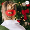 image:imageTELETIES  Large Flat Round Hair Clip  Holiday Collection  Hair Claw Clips for Women  Strong Grip Bendable Teeth Curved Design  For All Hair Types and Textures  Rudolph Red
