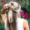 image:imageTELETIES  Large Flat Square Clip  For Lying Down Yoga Driving amp More  Strong Grip Bendable Teeth Comfortable Curved Design  Ideal for Thick Hair  Core Collection  Almond BeigeBlonde Tortoise