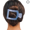 image:imageTELETIES  Large Flat Square Clip  For Lying Down Yoga Driving amp More  Strong Grip Bendable Teeth Comfortable Curved Design  Ideal for Thick Hair  Spring Collection  Hampton Bay