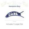 image:imageTELETIES  Large Flat Square Clip  For Lying Down Yoga Driving amp More  Strong Grip Bendable Teeth Comfortable Curved Design  Ideal for Thick Hair  Spring Collection  Hampton Bay