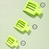 image:imageTELETIES  Large Flat Square Clip  Ideal for Thick Hair  For Lying Down Yoga Driving amp More  Strong Grip Bendable Teeth Comfortable Curved Design  For All Hair Textures  Summer SkySummer Brights