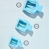 image:imageTELETIES  Large Flat Square Clip  Ideal for Thick Hair  For Lying Down Yoga Driving amp More  Strong Grip Bendable Teeth Comfortable Curved Design  For All Hair Textures  Summer SkySummer Sky