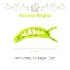 image:imageTELETIES  Large Flat Square Clip  Ideal for Thick Hair  For Lying Down Yoga Driving amp More  Strong Grip Bendable Teeth Comfortable Curved Design  For All Hair Textures  Summer SkySummer Brights