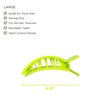 image:imageTELETIES  Large Flat Square Clip  Ideal for Thick Hair  For Lying Down Yoga Driving amp More  Strong Grip Bendable Teeth Comfortable Curved Design  For All Hair Textures  Summer SkySummer Brights