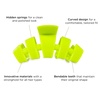 image:imageTELETIES  Large Hair Clip  For Thick to SuperThick Hair  Strong Grip Bendable Teeth Comfortable Curved Design  For All Hair Textures  Summer BrightsSummer Brights