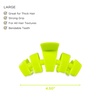 image:imageTELETIES  Large Hair Clip  For Thick to SuperThick Hair  Strong Grip Bendable Teeth Comfortable Curved Design  For All Hair Textures  Summer BrightsSummer Brights
