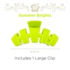 image:imageTELETIES  Large Hair Clip  For Thick to SuperThick Hair  Strong Grip Bendable Teeth Comfortable Curved Design  For All Hair Textures  Summer BrightsSummer Brights