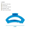 image:imageTELETIES  Large Open Claw Clip  Strong Grip Bendable Teeth Comfortable Cutout Design  Ideal for Long Thick Curly or Wavy Hair  For All Hair Textures  Spring Break Collection  Bora BoraBora Bora Large