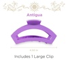 image:imageTELETIES  Large Open Claw Clip  Strong Grip Bendable Teeth Comfortable Cutout Design  Ideal for Long Thick Curly or Wavy Hair  For All Hair Textures  Spring Break Collection  Bora BoraAntigua Large