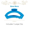 image:imageTELETIES  Large Open Claw Clip  Strong Grip Bendable Teeth Comfortable Cutout Design  Ideal for Long Thick Curly or Wavy Hair  For All Hair Textures  Spring Break Collection  Bora BoraBora Bora Large