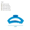 image:imageTELETIES  Large Open Claw Clip  Strong Grip Bendable Teeth Comfortable Cutout Design  Ideal for Long Thick Curly or Wavy Hair  For All Hair Textures  Spring Break Collection  Bora BoraBora Bora Tiny