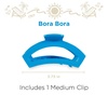 image:imageTELETIES  Large Open Claw Clip  Strong Grip Bendable Teeth Comfortable Cutout Design  Ideal for Long Thick Curly or Wavy Hair  For All Hair Textures  Spring Break Collection  Bora BoraBora Bora Medium