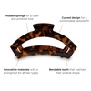 image:imageTELETIES  Large Open Claw Clip  Strong Grip Bendable Teeth Comfortable Open Cutout Design  Ideal for Long Thick Curly or Wavy Hair  For All Hair Textures  Blonde TortoiseTortoise