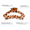 image:imageTELETIES  Large Open Claw Clip  Strong Grip Bendable Teeth Comfortable Open Cutout Design  Ideal for Long Thick Curly or Wavy Hair  For All Hair Textures  Blonde TortoiseBlonde Tortoise