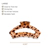 image:imageTELETIES  Large Open Claw Clip  Strong Grip Bendable Teeth Comfortable Open Cutout Design  Ideal for Long Thick Curly or Wavy Hair  For All Hair Textures  Blonde TortoiseBlonde Tortoise
