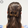 image:imageTELETIES  Medium Flat Rectangle Clip  For MediumThick Hair  For Lounging Travel Yoga amp More  Strong Grip Bendable Teeth Comfortable LayBack Design  All Hair Textures  Coconut WhiteTortoise