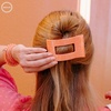 image:imageTELETIES  Medium Flat Rectangle Clip  For MediumThick Hair  For Lounging Travel Yoga amp More Strong Grip Bendable Teeth Comfortable LayBack Design All Hair Textures  Spring SplashDreamsicle