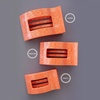 image:imageTELETIES  Medium Flat Rectangle Clip  For MediumThick Hair  For Lounging Travel Yoga amp More Strong Grip Bendable Teeth Comfortable LayBack Design All Hair Textures  Spring SplashDreamsicle