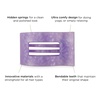 image:imageTELETIES  Medium Flat Rectangle Clip  For MediumThick Hair  For Lounging Travel Yoga amp More Strong Grip Bendable Teeth Comfortable LayBack Design All Hair Textures  Spring SplashLavender Mist