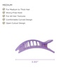 image:imageTELETIES  Medium Flat Rectangle Clip  For MediumThick Hair  For Lounging Travel Yoga amp More Strong Grip Bendable Teeth Comfortable LayBack Design All Hair Textures  Spring SplashLavender Mist